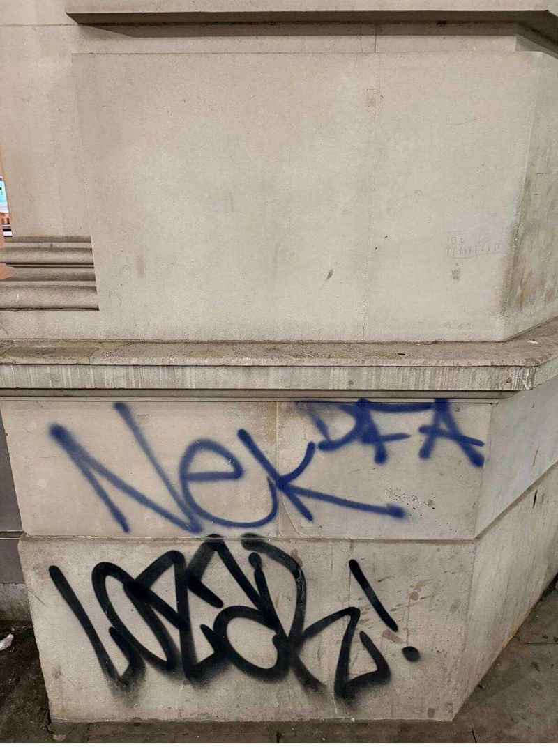 Graffiti removal London commercial building