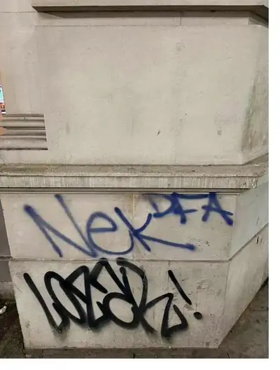 Graffiti removal London commercial building